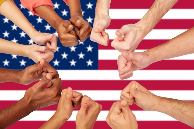 Two hands, one with an American flag bracelet and the other with a different national flag bracelet, shaking hands firmly over a globe, symbolizing alliance and pacts.