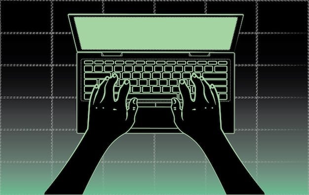 A stylized depiction of a hacker's hands typing on a glowing keyboard, with lines of code radiating outwards and targeting various critical infrastructure icons like power plants, financial buildings, and communication towers.