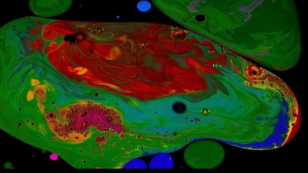 An artist's rendition of a small spacecraft actively mapping the surface of a metallic asteroid, highlighting potential mining sites with glowing markers.