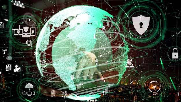 A digital illustration depicting the interconnectedness of global networks, emphasizing vulnerabilities to cyberattacks and the potential for cascading impacts on critical infrastructure, illustrating How Will the US Respond to the Latest International Security Threat in the digital realm.