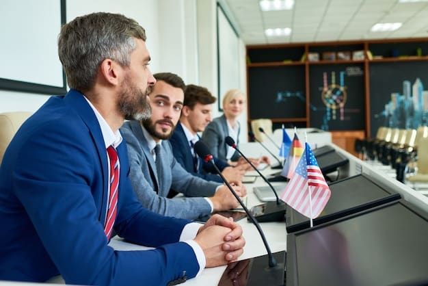 A photograph of the US Secretary of State meeting with foreign dignitaries, highlighting the importance of diplomatic engagement in managing international relations and addressing potential security crises, showcasing How Will the US Respond to the Latest International Security Threat through diplomacy.