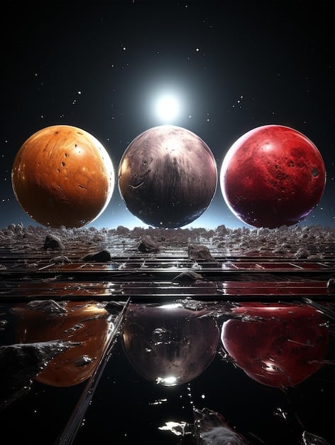 A composite image showing various exoplanets discovered by space telescopes. The planets vary in size, color, and composition, showcasing the diversity of worlds beyond our solar system. This illustrates potential discoveries resulting from increased funding as referenced in What are the implications of the 15% increase in funding for space science research in the 2025 US budget?