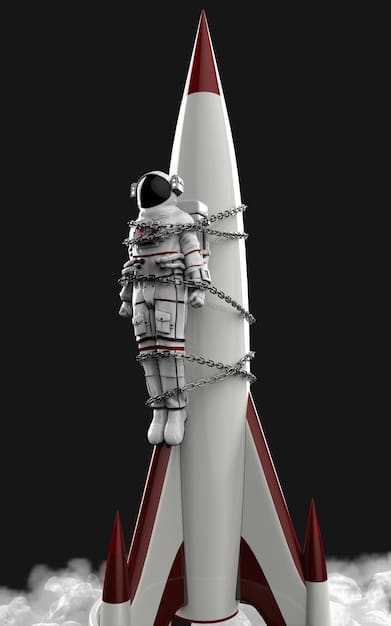 A split image showing, on one side, a launch of a SpaceX Falcon 9 rocket with the NASA logo subtly visible, and on the other side, a board meeting with diverse individuals discussing space-related strategies. This image visually represents the partnership between government and commercial entities in shaping space activities, influenced by the updated US Space Priorities Framework, released in January 2025.