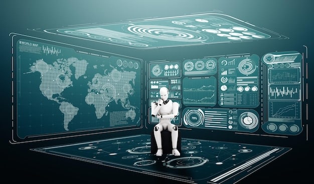 A holographic display showing an AI performing a risk assessment on a spacecraft, highlighting potential failure points and suggesting preventative measures. This AI-driven analysis enhances mission safety and effectiveness by anticipating and mitigating risks, directly addressing How will the increasing use of artificial intelligence in space exploration impact the efficiency and effectiveness of future missions?.