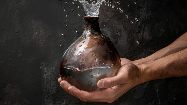 A close-up shot of a conservator carefully restoring a fragmented ancient pottery vessel in a lab. She is using delicate tools and adhesives to piece the fragments together. This demonstrates the meticulous work involved in artifact conservation, further illustrating How a 15% Increase in Federal Funding is Accelerating Archaeological Research in 2025.