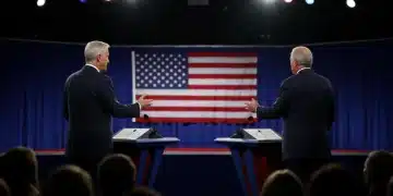 Two influential political figures poised for national debates in 2025, symbolizing strategic power plays.