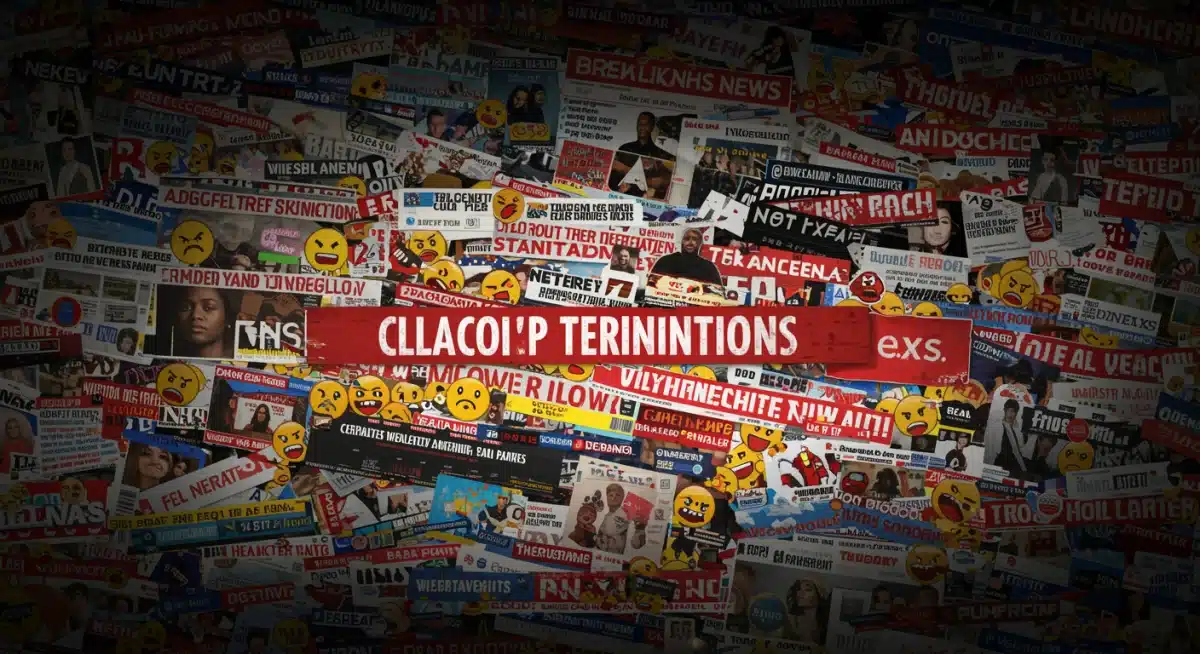 News headlines and social media posts reacting to celebrity scandal.