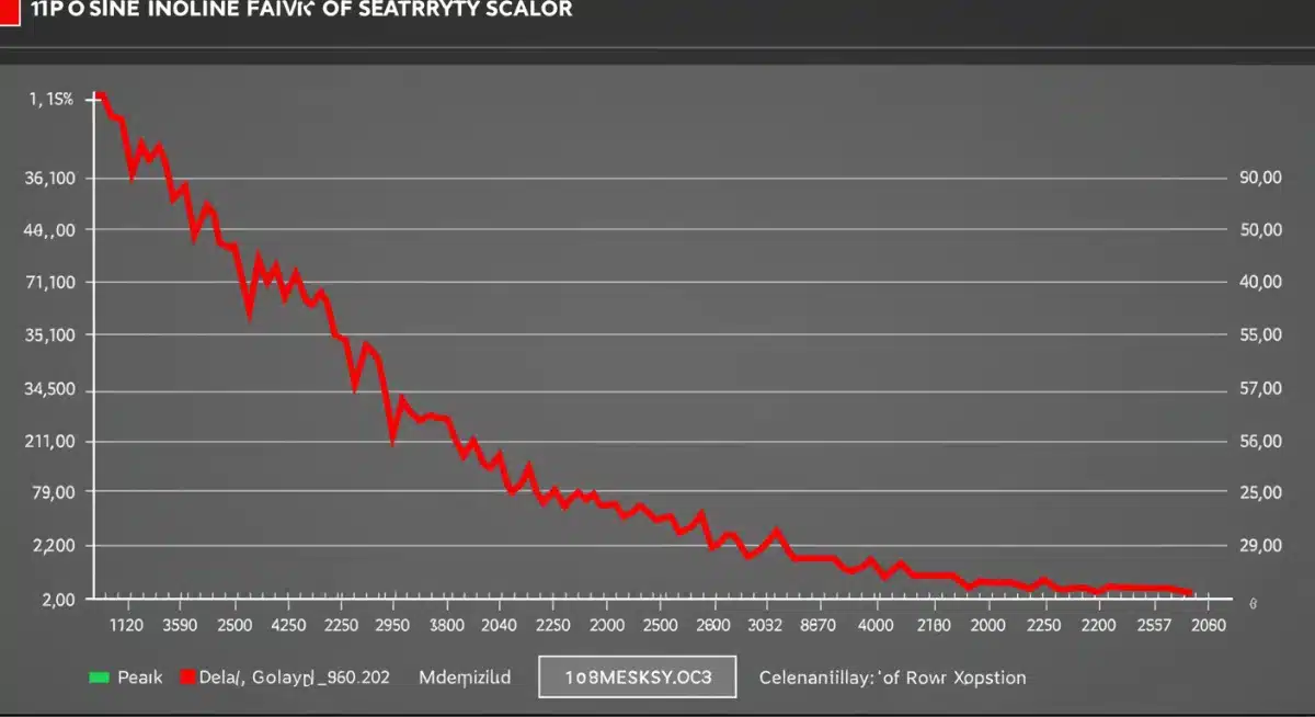 Stock market graph showing decline after celebrity scandal.