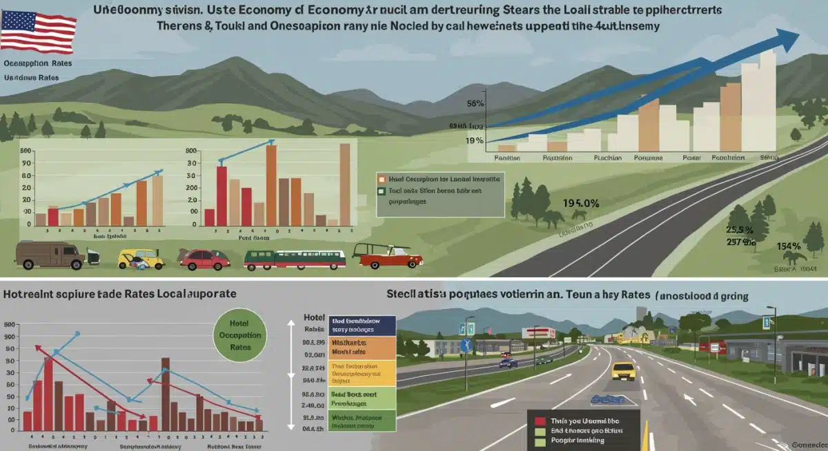 Infographic showing tourism revenue streams for a local US economy.