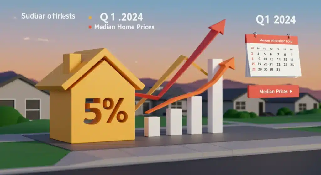 US Housing Market Sees 5% Price Jump in Q1 2024