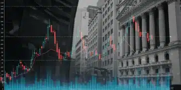 Upward trending stock market chart showing record closes in early 2024, symbolizing growth and investor confidence.