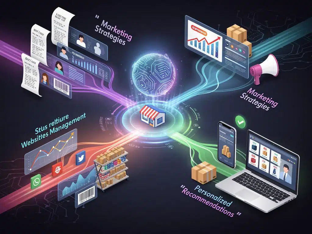 AI optimizing business operations and marketing strategies for small enterprises