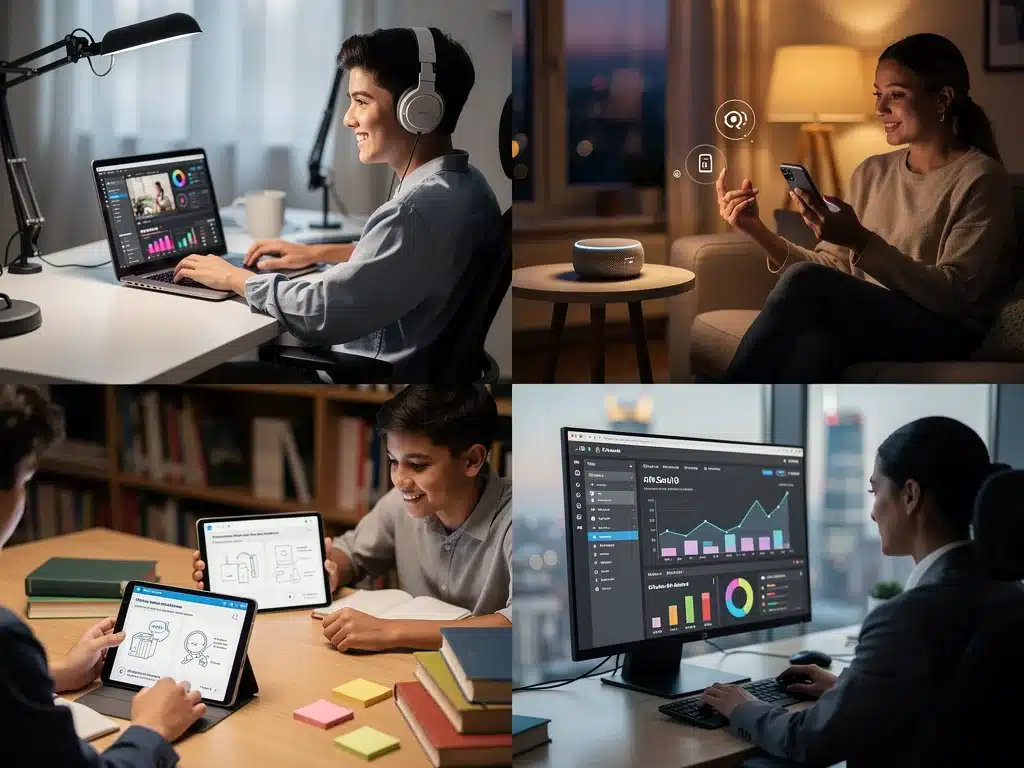 Diverse applications of AI in daily tasks for US adults