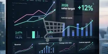 AI-powered predictive analytics dashboard showing retail sales growth