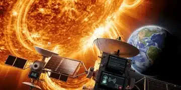 Solar flare impacting US communication satellites